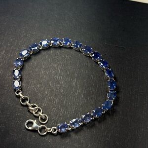 Handmade Tanzanite Bracelet 925 Silver – 8.5”
